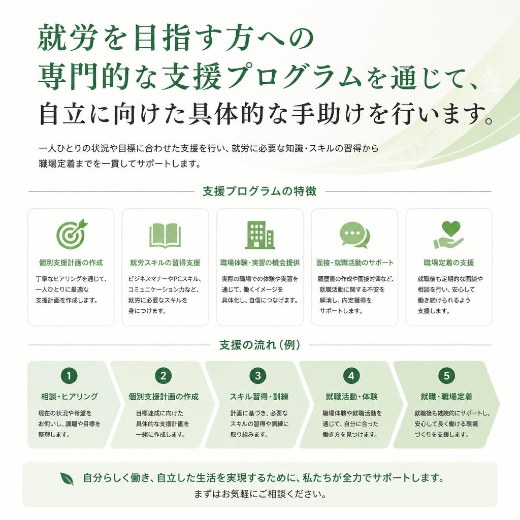 4. 就労支援プログラム