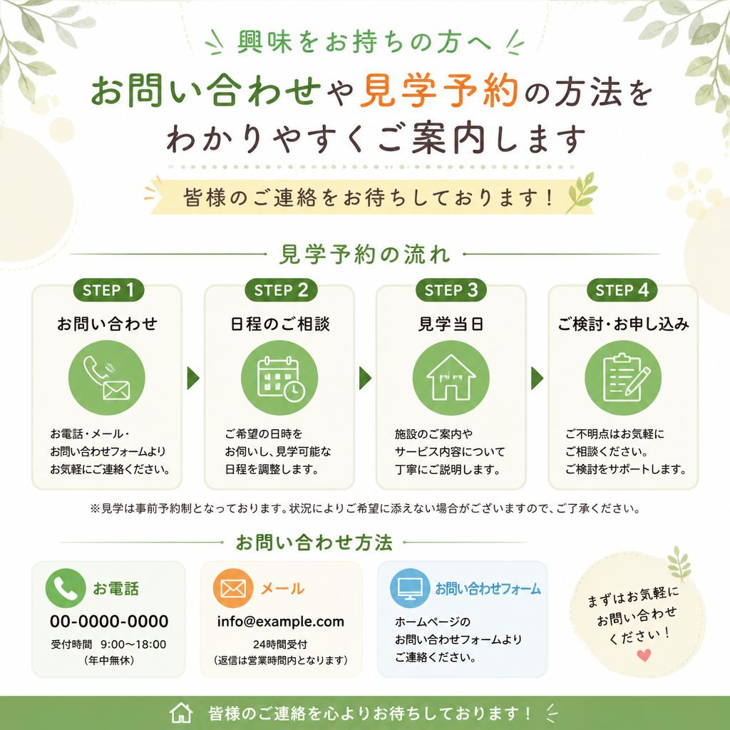 お問い合わせ・見学予約