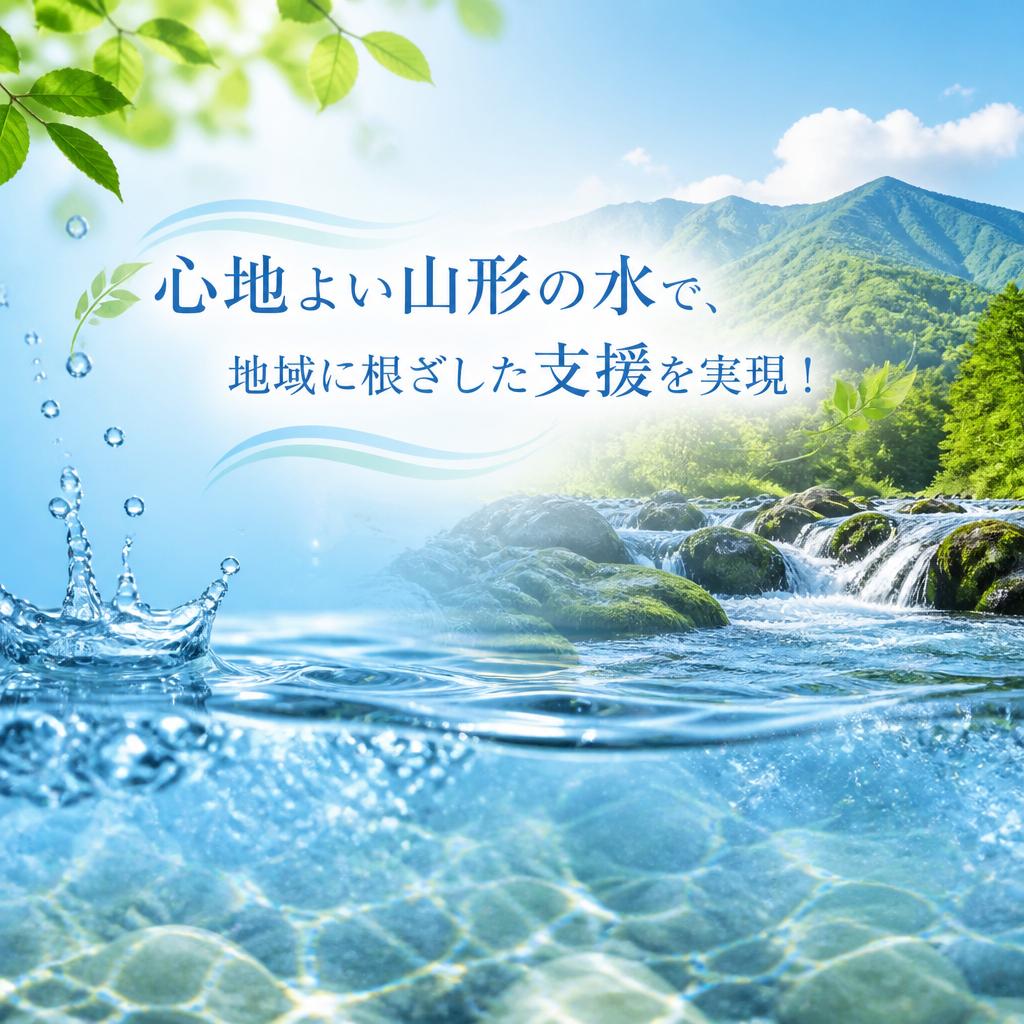 心地よい山形の水で、地域に根ざした支援を実現！