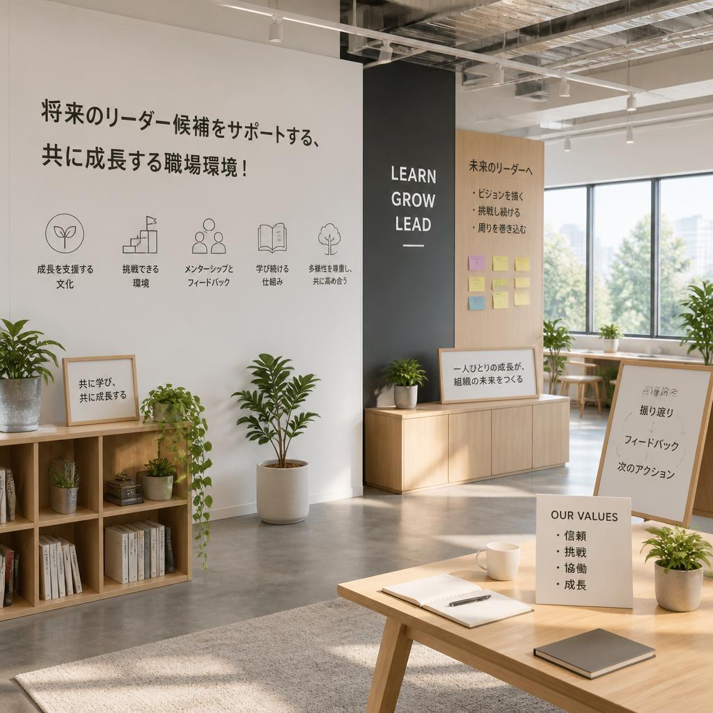将来のリーダー候補をサポートする、共に成長する職場環境！