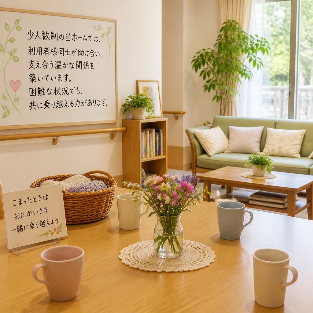 アットホームな環境での支え合い
