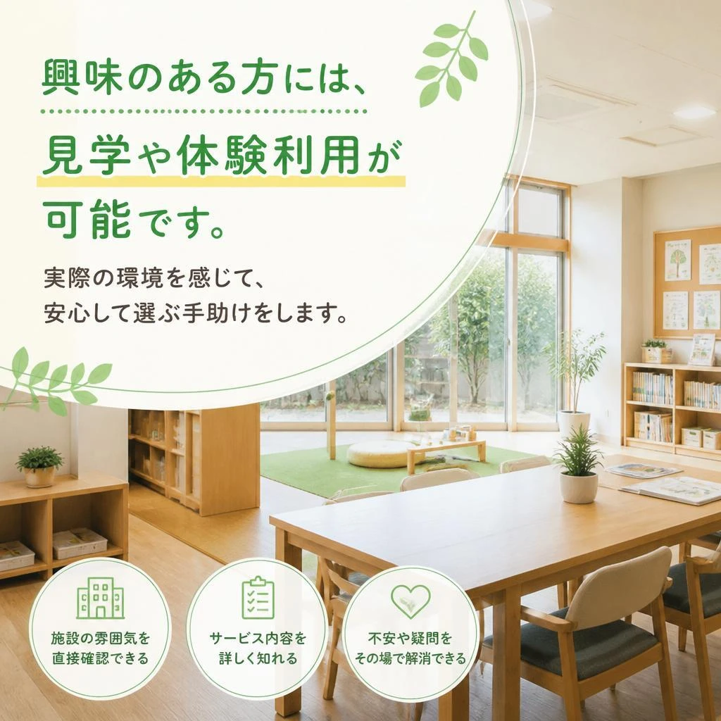 見学・体験利用について