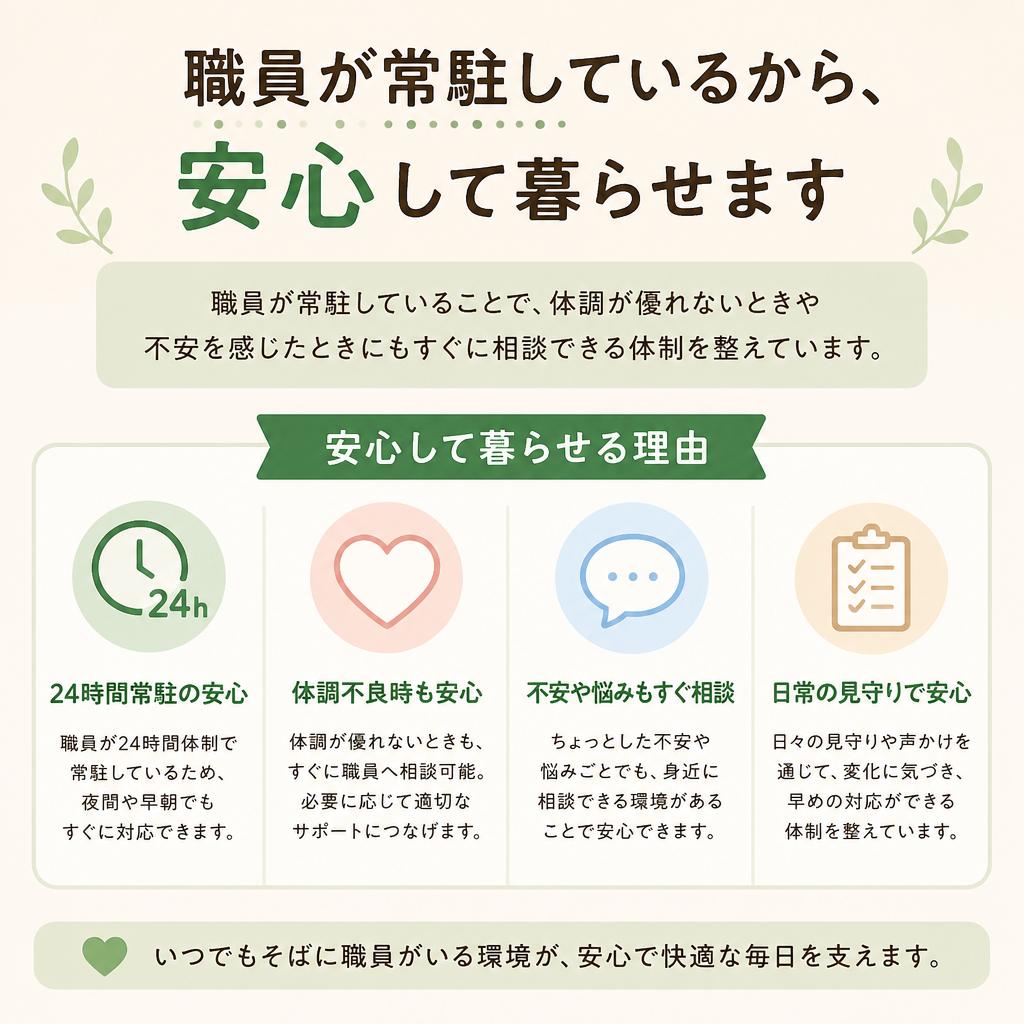 専門職員による丁寧なサポート