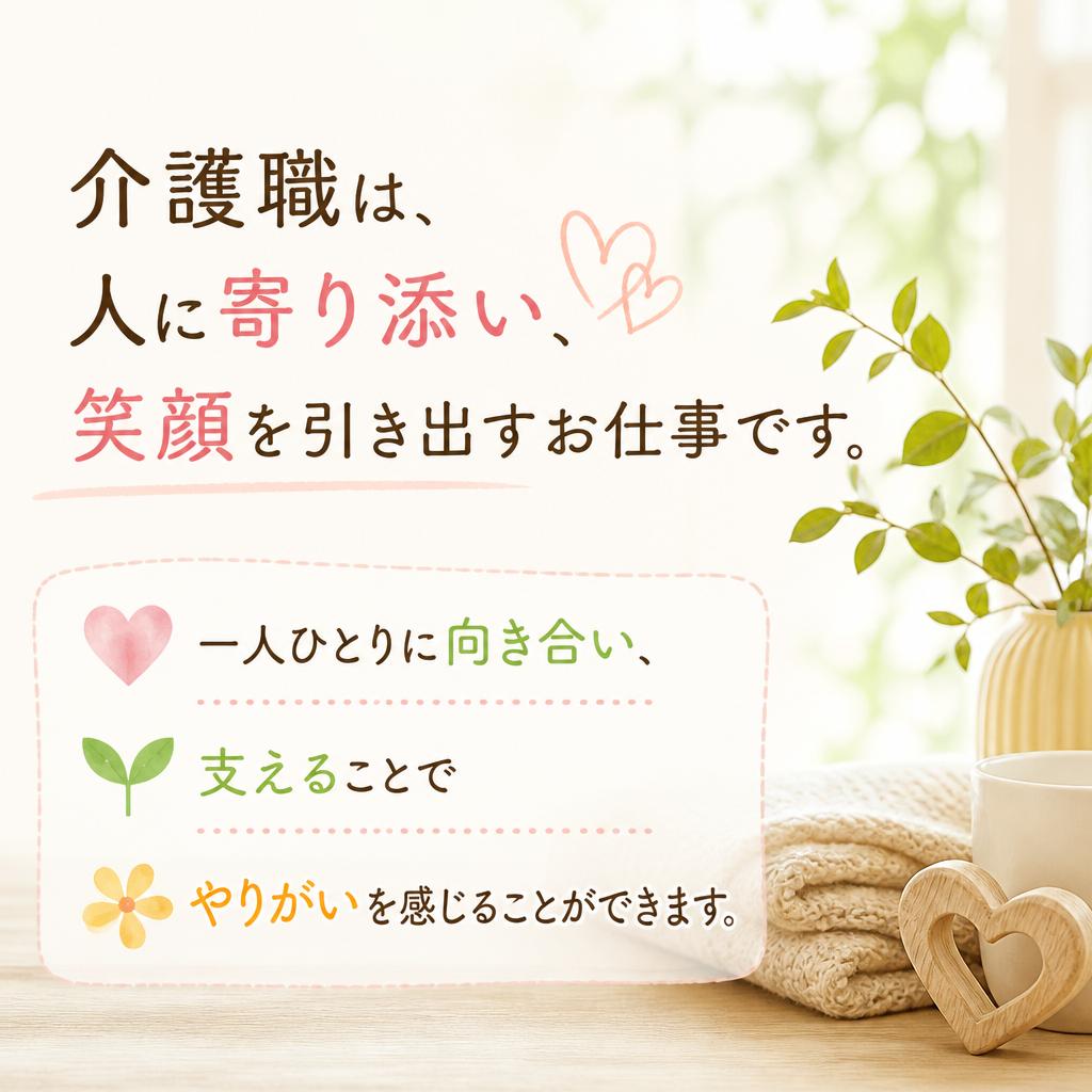 心温まる介護職の魅力