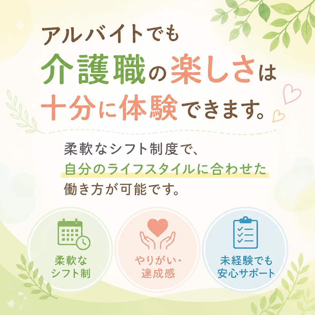 介護職アルバイトの魅力