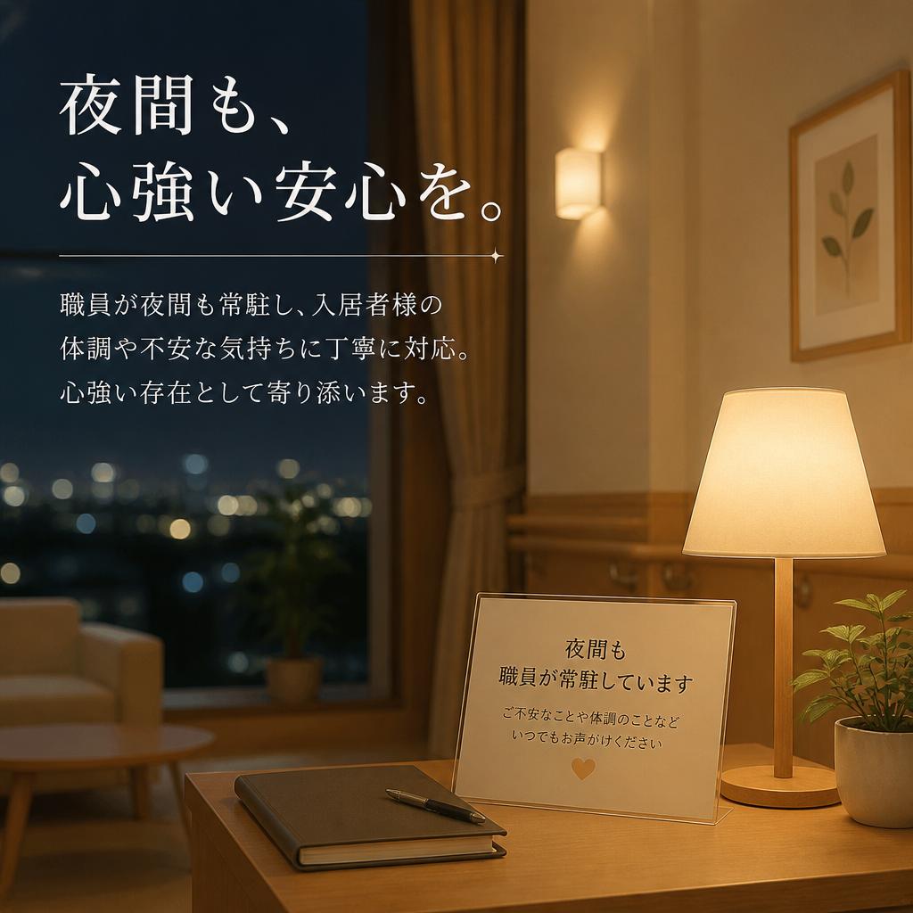 夜間も安心な見守り体制