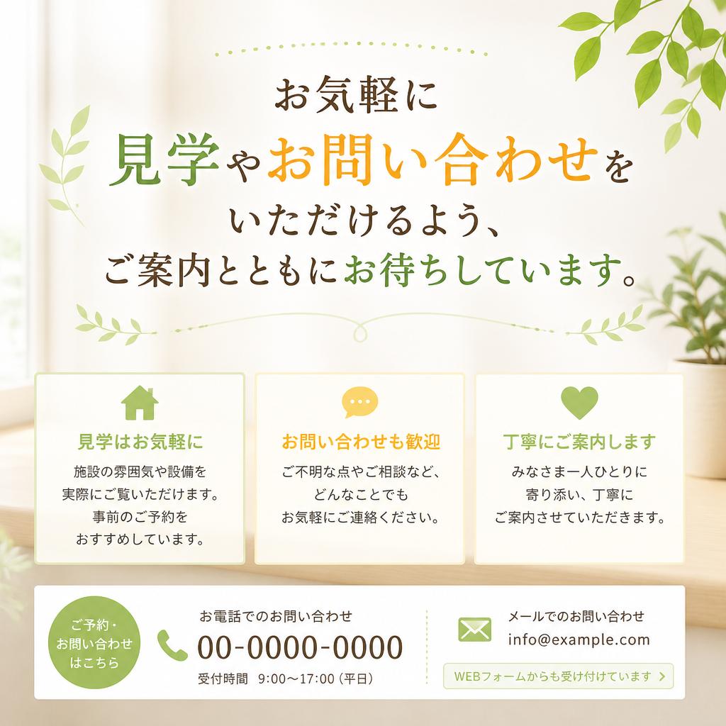 見学・お問い合わせ