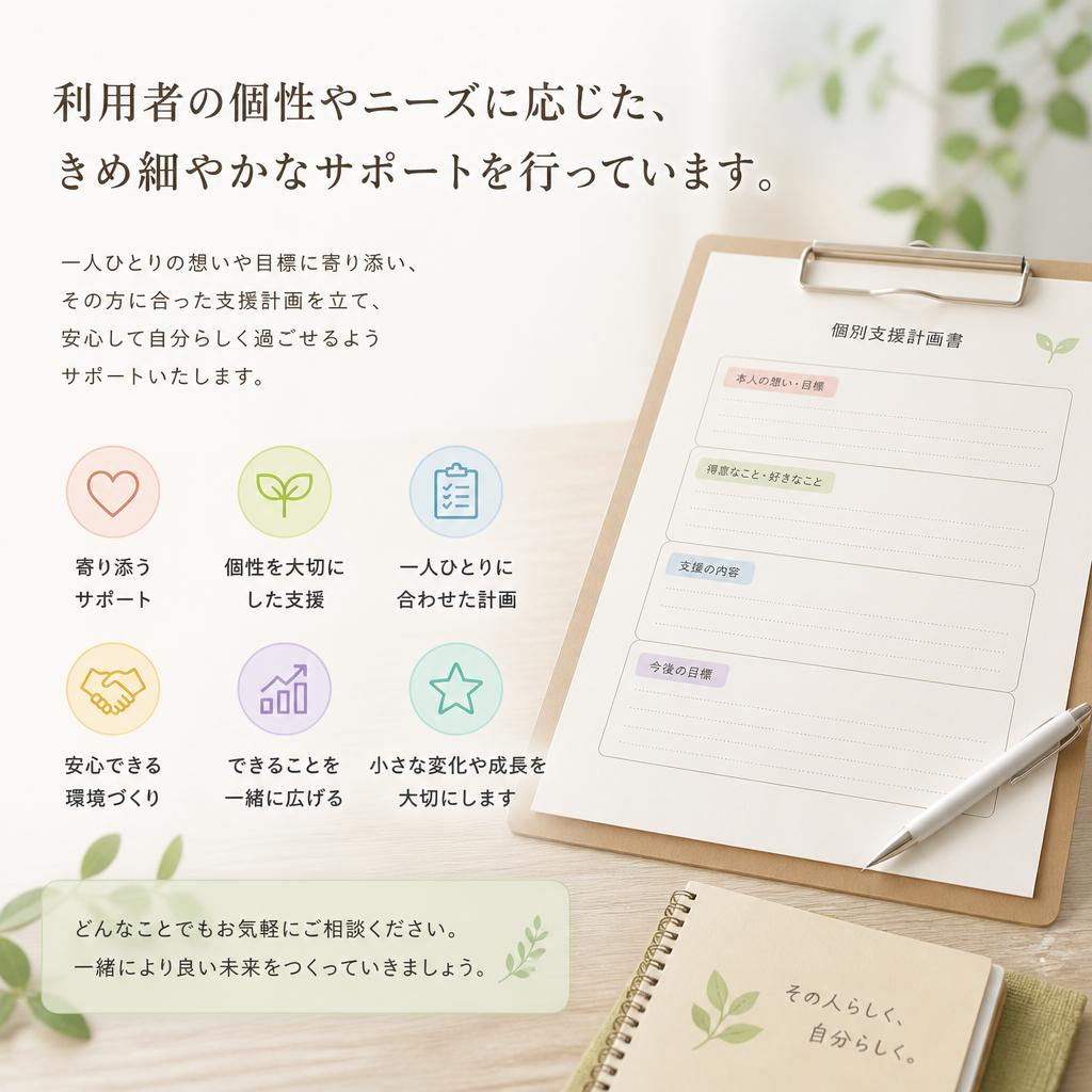 一人ひとりに寄り添う支援