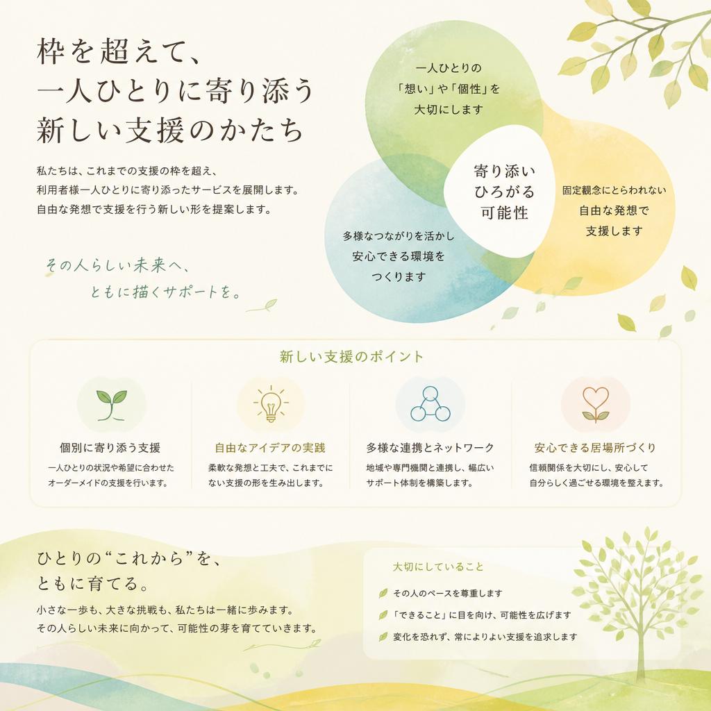 知的障がい者支援の新しい形