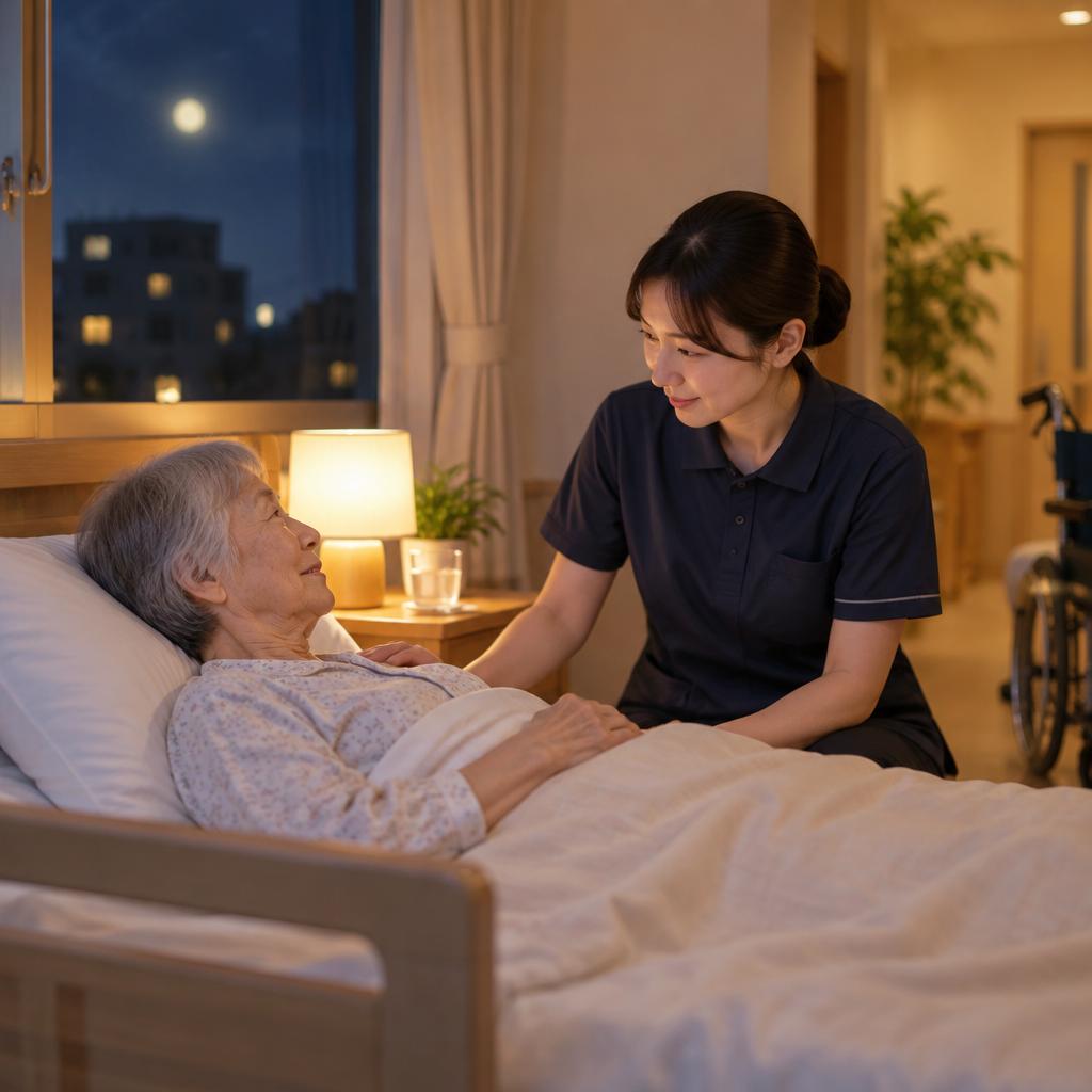 夜間支援スタッフがそばにいる安心感